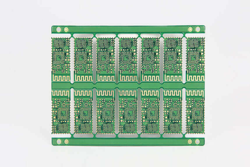 FR4-1.6MM-Gold-plated half-hole process-Industrial control circuit board